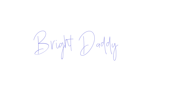 Bright Daddy Font