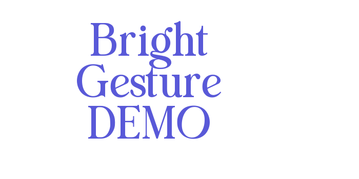 Bright Gesture DEMO Font Download