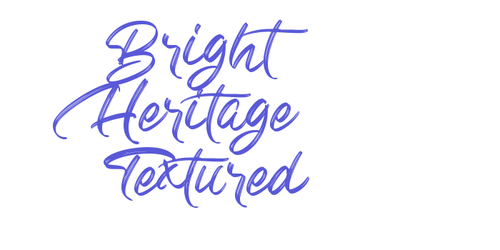 Bright Heritage Textured Font