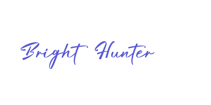 Bright Hunter Font Download