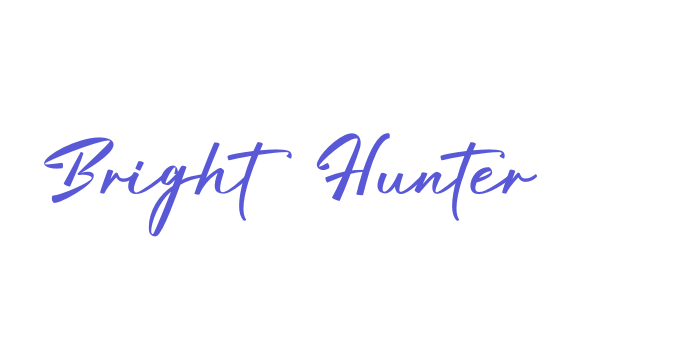 Bright Hunter Font