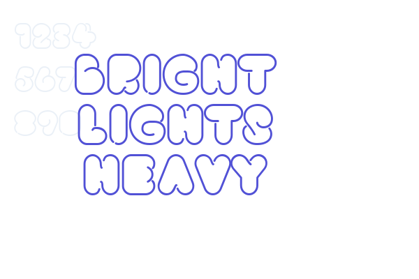 Bright Lights Heavy Font Download