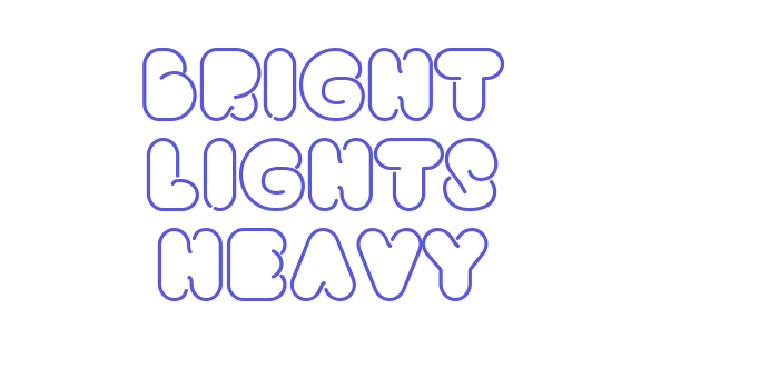 Bright Lights Heavy Font Download