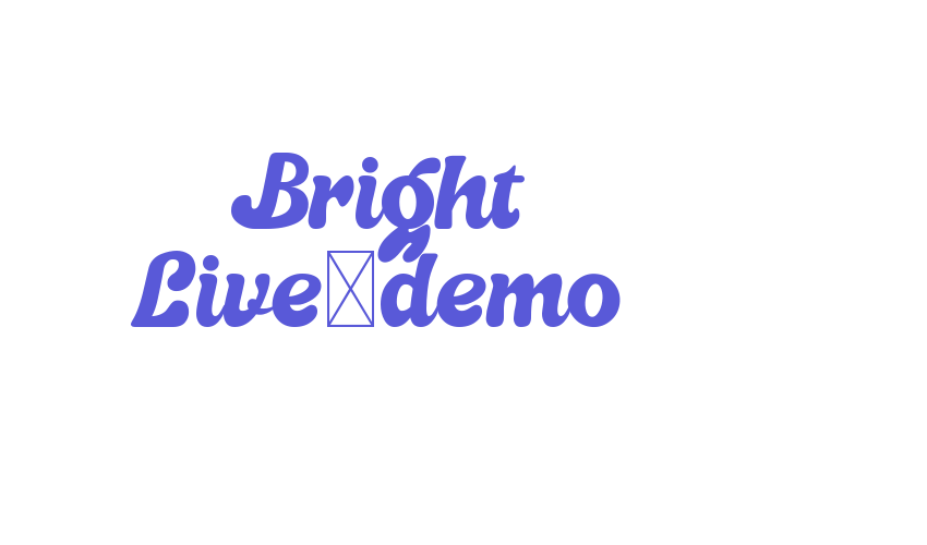 Bright Live-demo Font Download