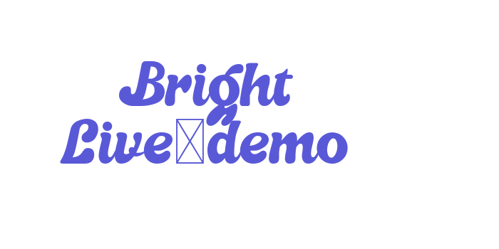 Bright Live-demo Font Download