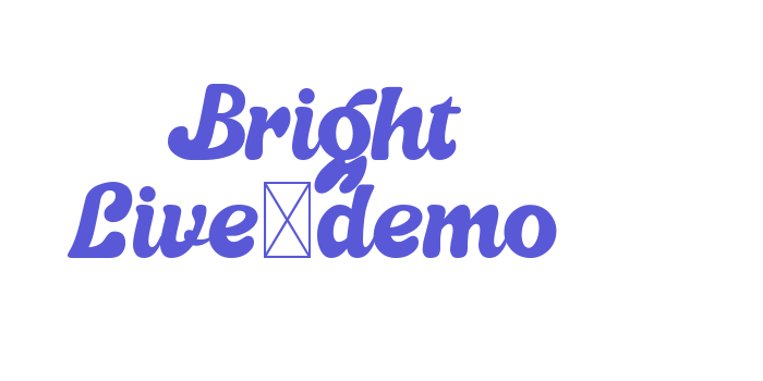 Bright Live-demo Font