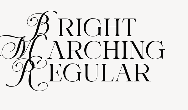 Bright Marching Regular Font