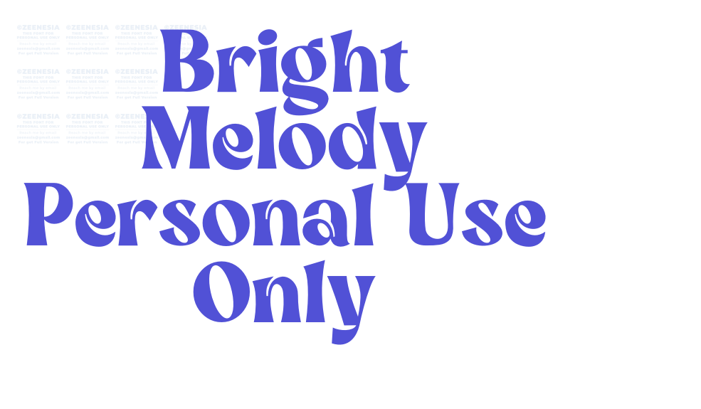 Bright Melody Personal Use Only-font-download