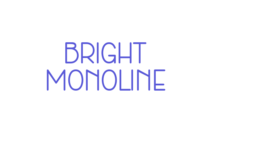 Bright Monoline Font Download