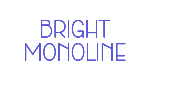 Bright Monoline Font