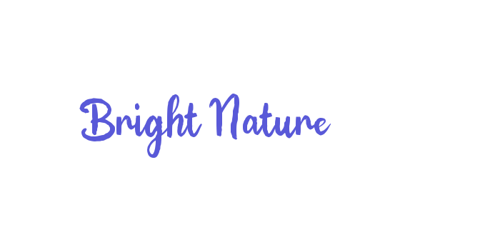 Bright Nature Font Download