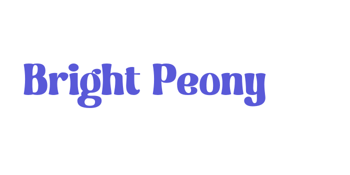 Bright Peony Font Download