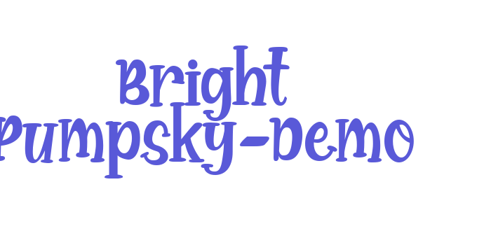 Bright Pumpsky-Demo Font Download