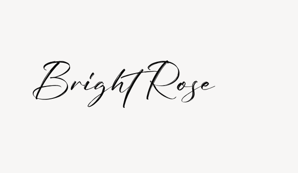 Bright Rose Font