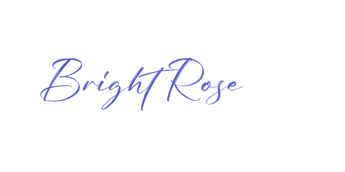 Bright Rose Font Download