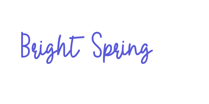 Bright Spring Font