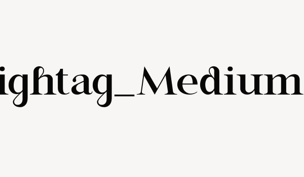 Brightag_Medium Font