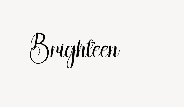 Brighteen Font