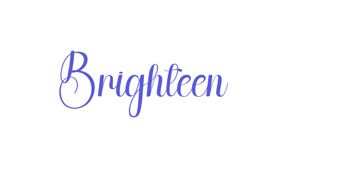 Brighteen Font Download