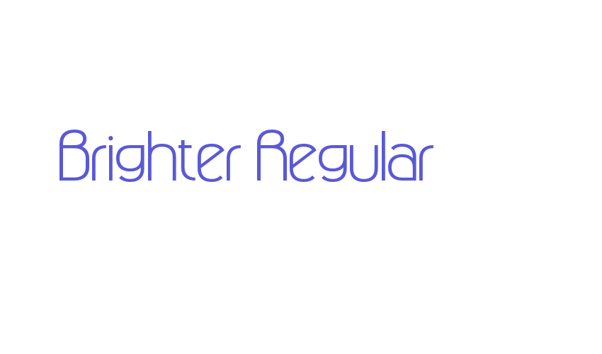 Brighter Regular Font Download