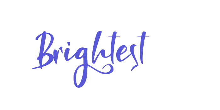 Brightest Font Download