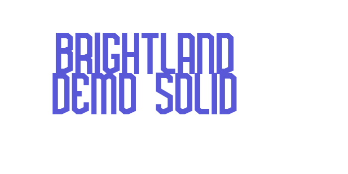 Brightland Demo Solid Font Download