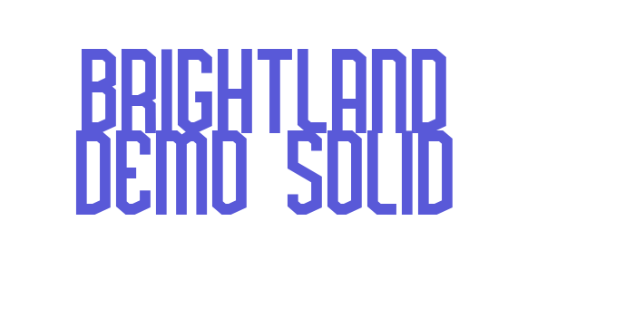 Brightland Demo Solid Font