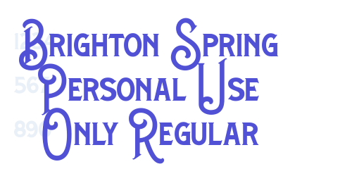 Brighton Spring Personal Use Only Regular-font-download
