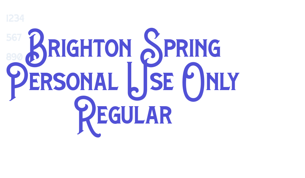 Brighton Spring Personal Use Only Regular-font-download