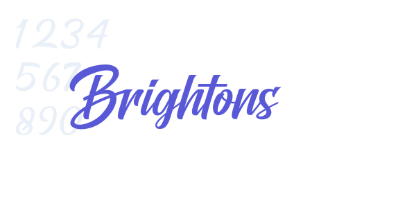 Brightons font