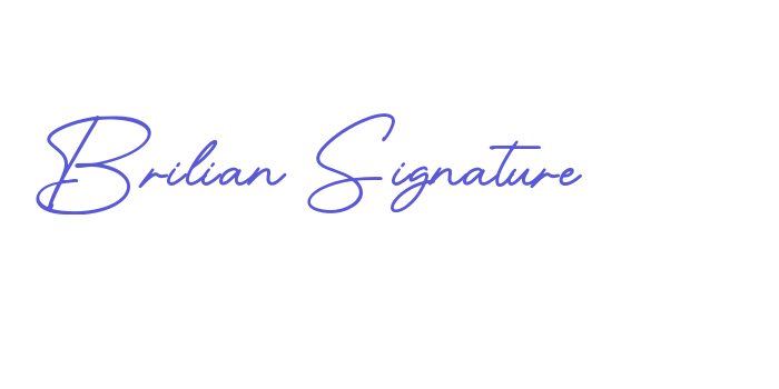 Brilian Signature Font