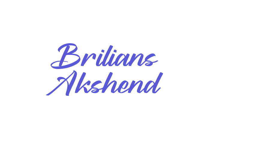 Brilians Akshend Font