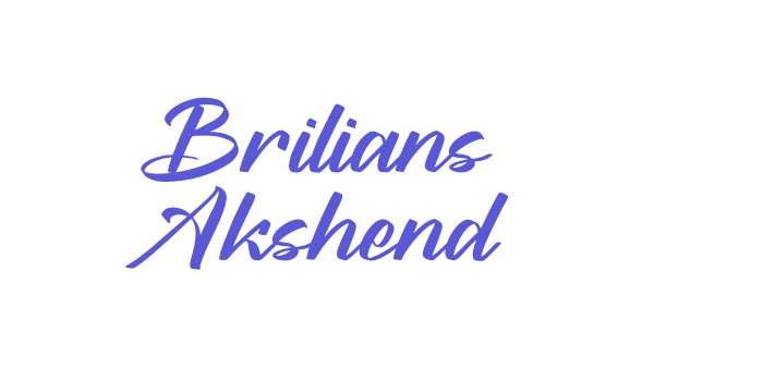 Brilians Akshend Font Download