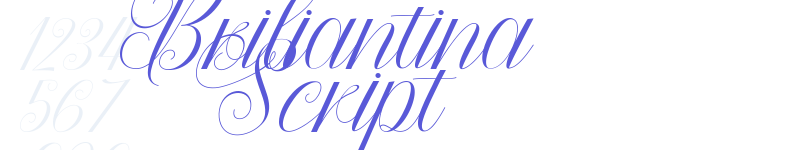 Briliantina Script-related font
