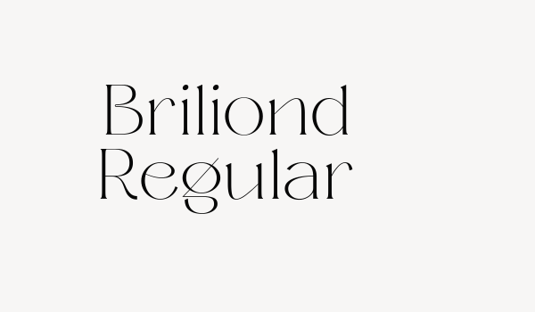 Briliond Regular Font