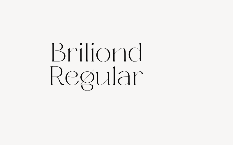 Briliond Regular Font