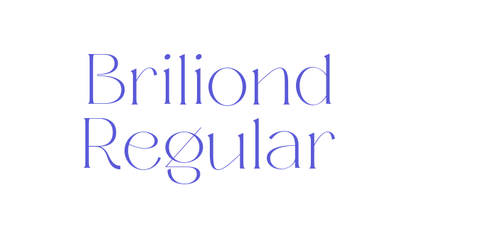 Briliond Regular Font