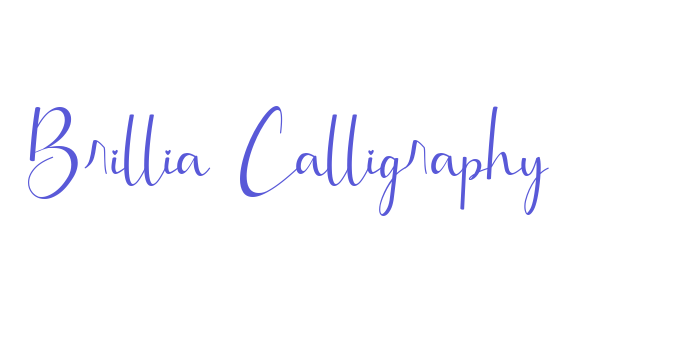 Brillia Calligraphy Font Download