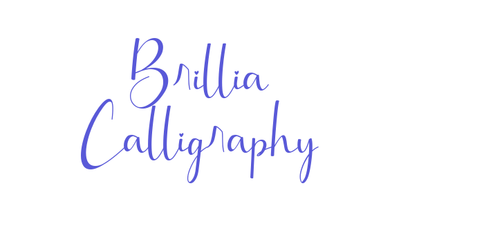 Brillia Calligraphy Font