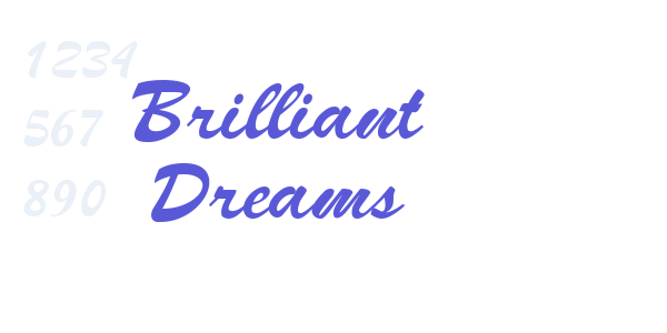 Brilliant Dreams font free