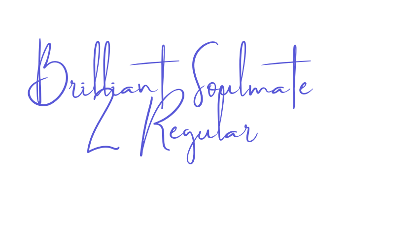 Brilliant Soulmate 2 Regular Font