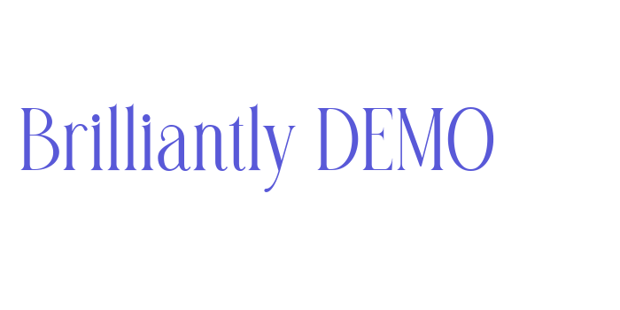 Brilliantly DEMO Font