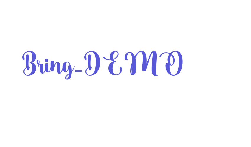 Bring_DEMO Font