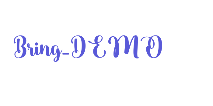 Bring_DEMO Font Download