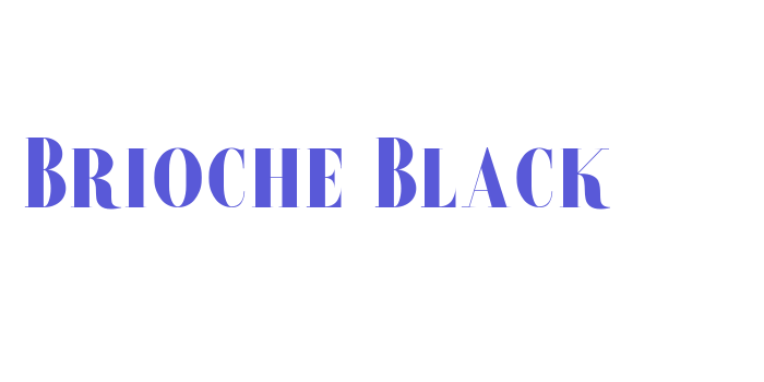 Brioche-Black Font Download