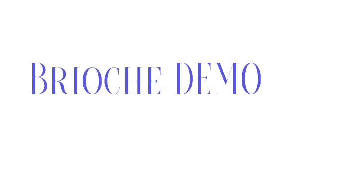 Brioche DEMO Font Download