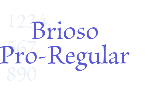 Brioso Pro-Regular Font Download