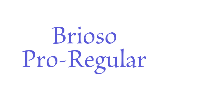 Brioso Pro-Regular Font Download