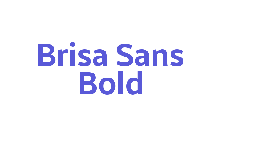 Brisa Sans Bold Font