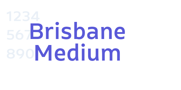 Brisbane Medium font free